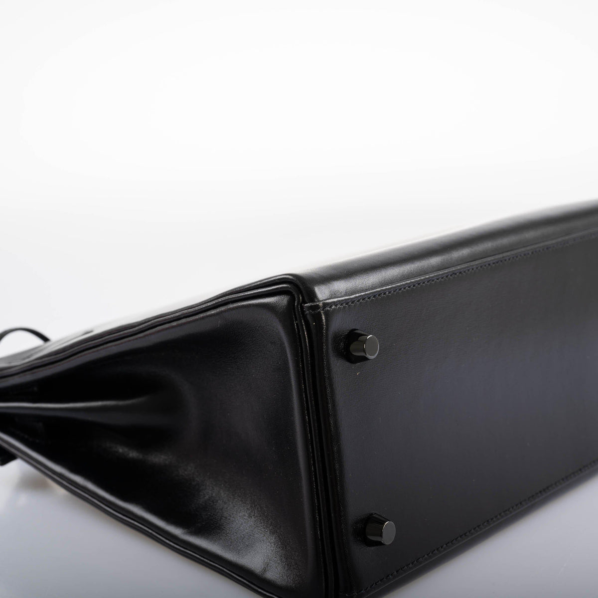Hermes So Black Kelly 35, Black Box Leather, PVD Hardware