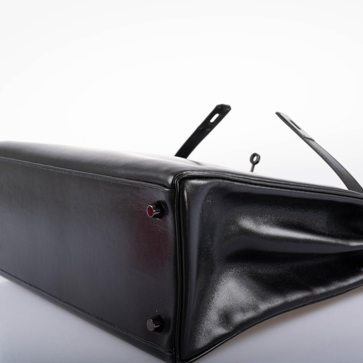 Hermes So Black Kelly 35, Black Box Leather, PVD Hardware