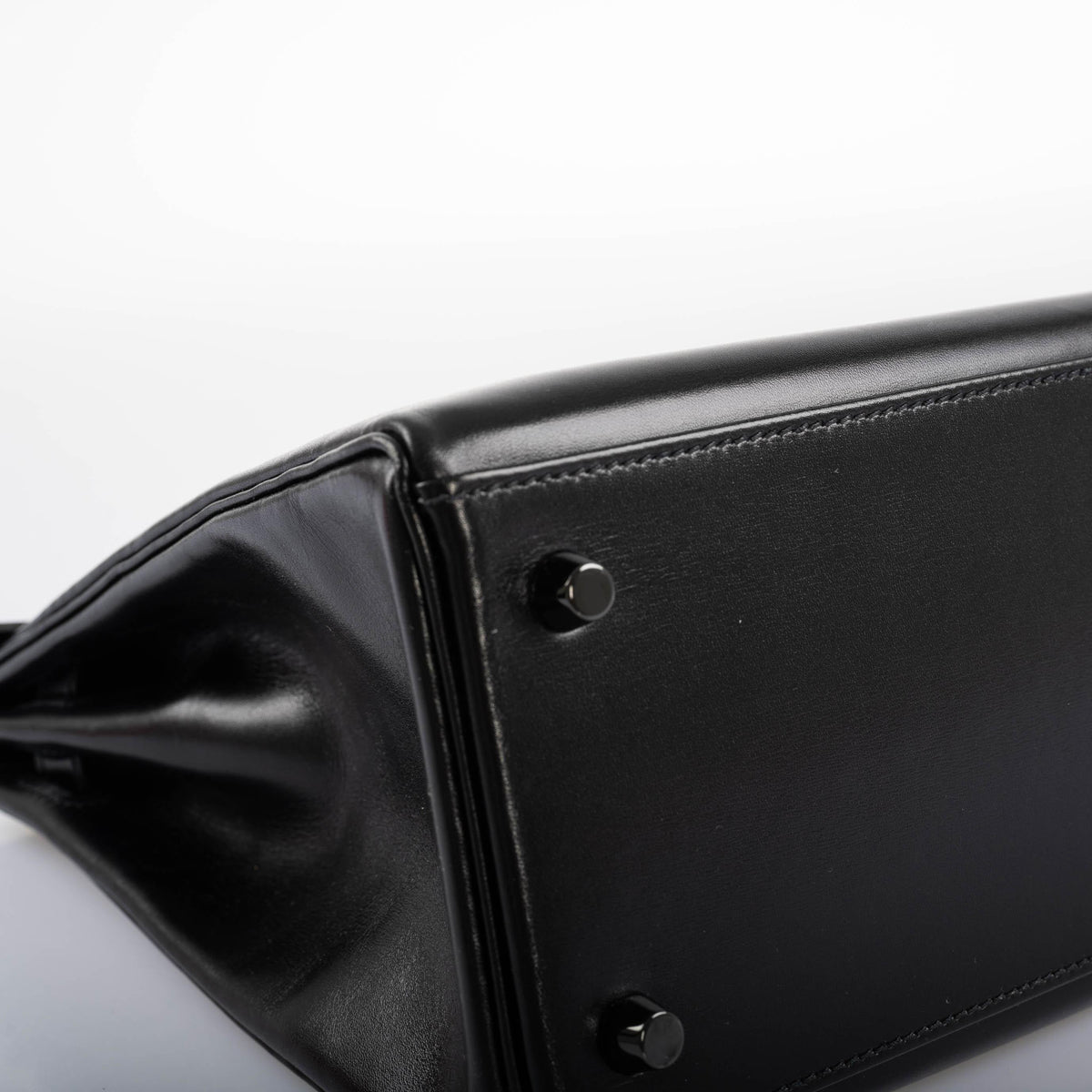 Hermes So Black Kelly 35, Black Box Leather, PVD Hardware