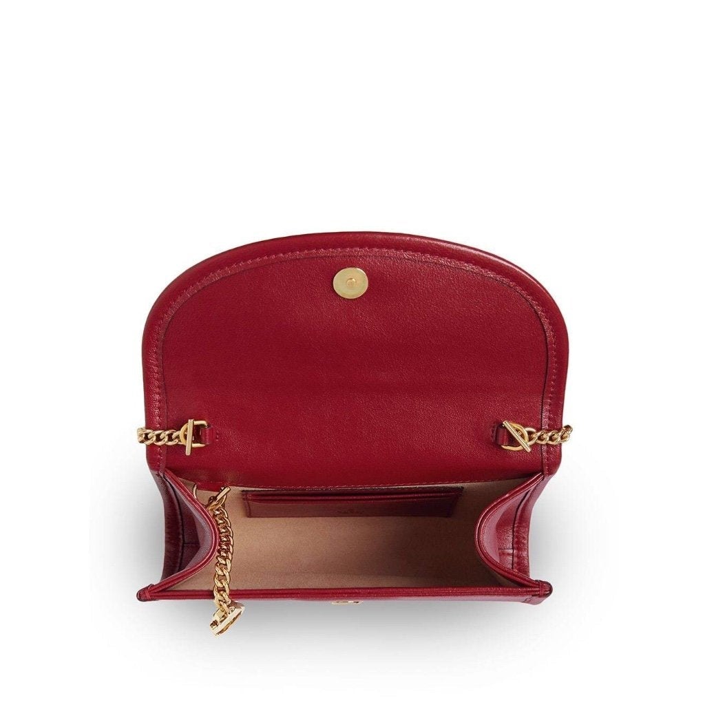 Red Gucci Mini Bag Rajah, Leather Shoulder Strap