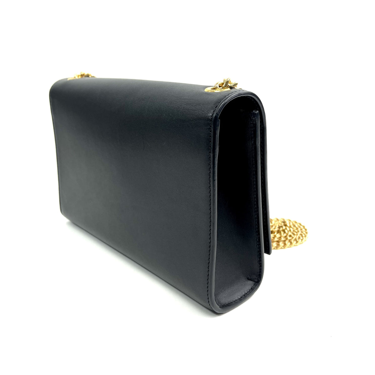 YSL Kate Bag, Medium Black Leather Tassel Shoulder