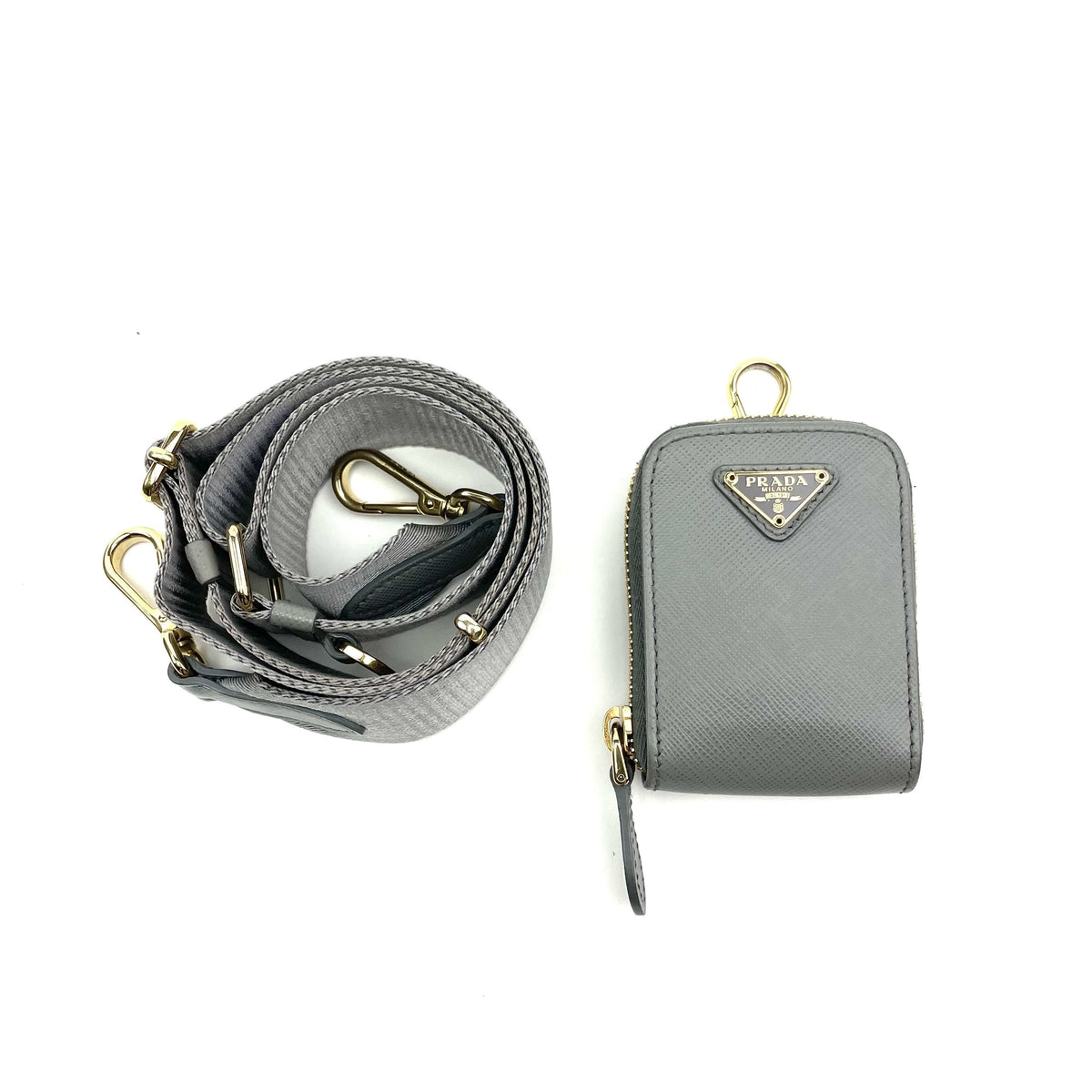 Prada Re-Edition 2005 Saffiano Shoulder Bag, Grey Marmo