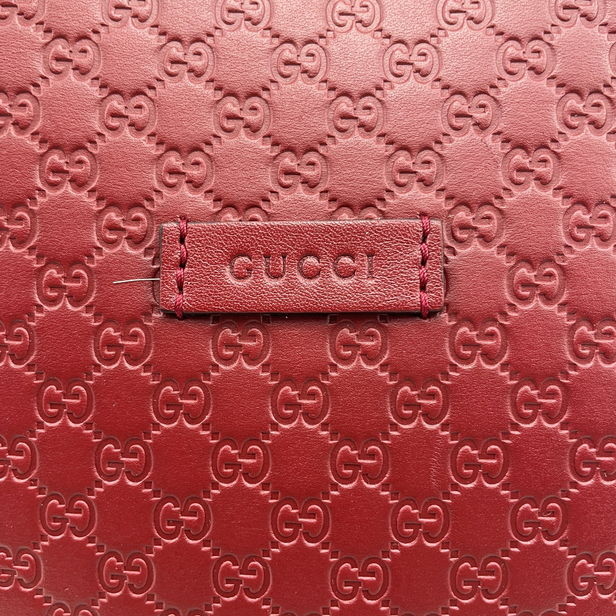 Gucci Microguccissima Dome Bag, Red Leather, Medium Top Handle