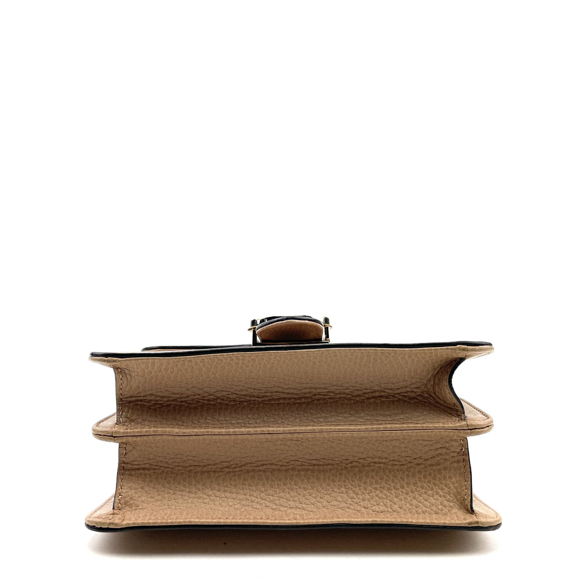 Gucci Interlocking Shoulder Bag, Small GG, Nude Leather