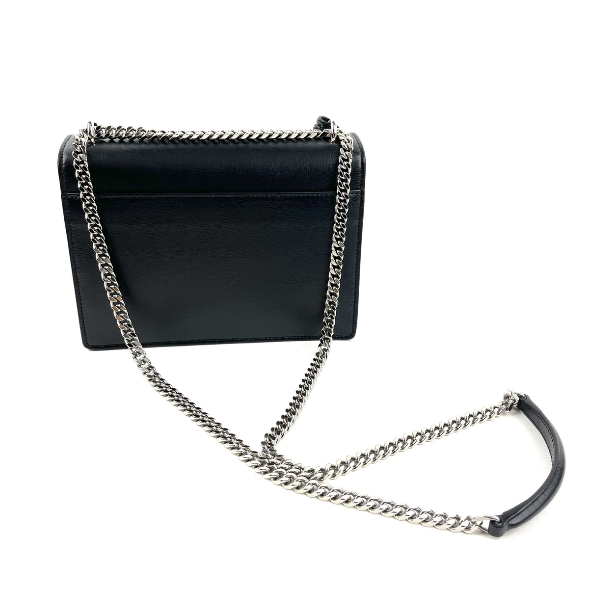 YSL Sunset Bag, Medium Black Leather Shoulder