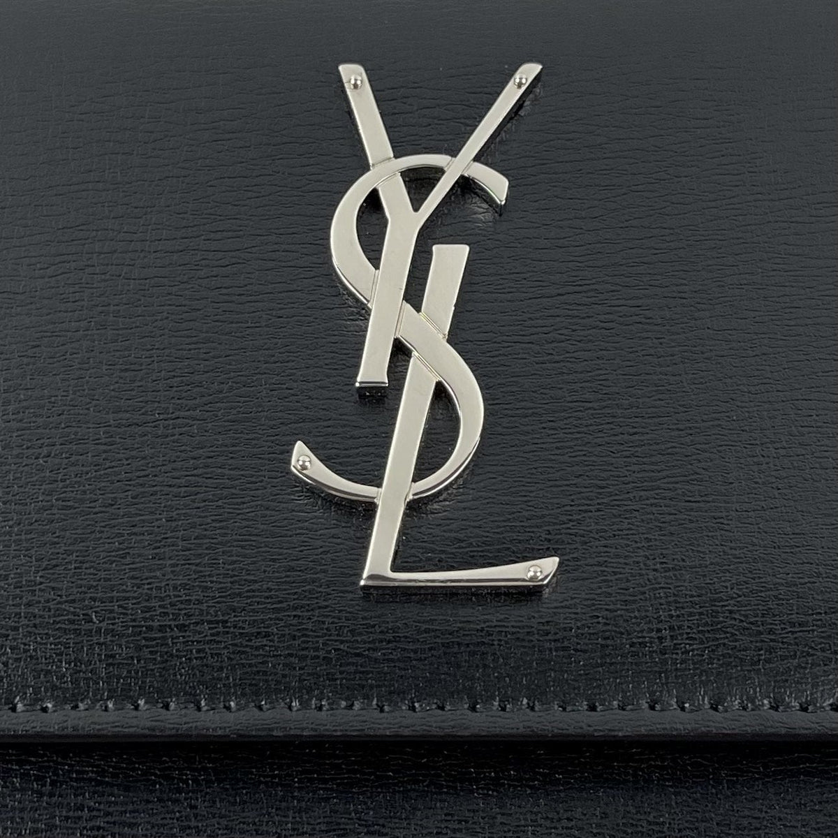 YSL Sunset Bag, Medium Black Leather Shoulder