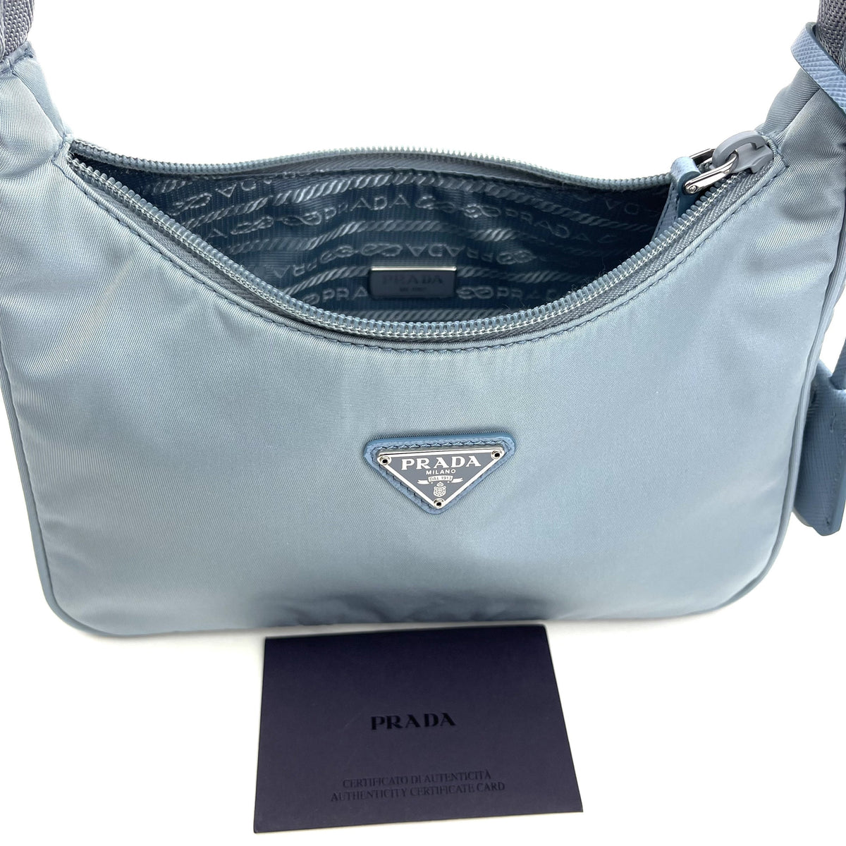 Prada Nylon Mini Bag, Re-Edition 2000, Blue