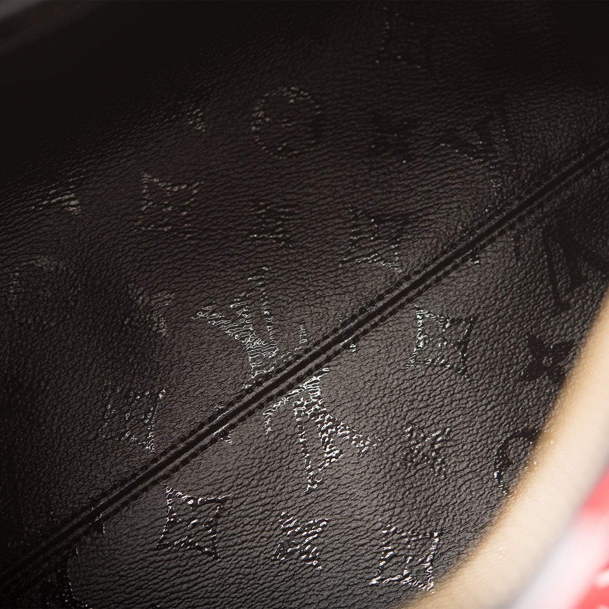 LV Urs Fischer Speedy Bandouliere 25, Black Red Tufted