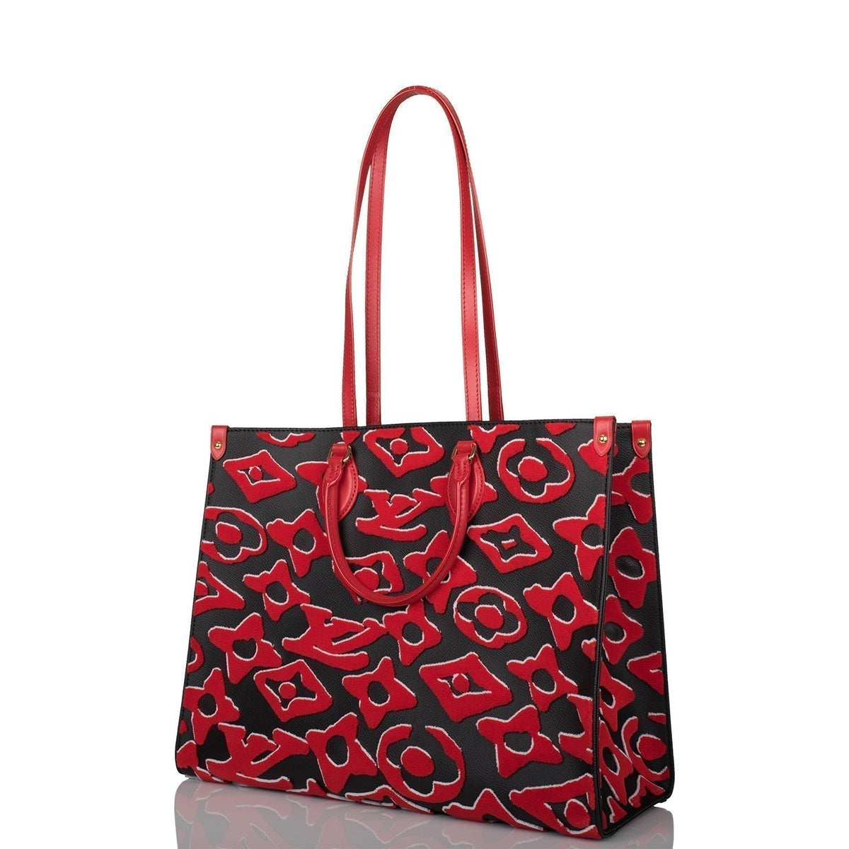 Louis Vuitton OnTheGo GM, Black Tufted Monogram Canvas Tote