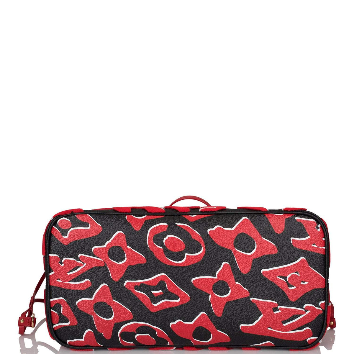 Louis Vuitton Neverfull MM, Black Red Tufted Monogram