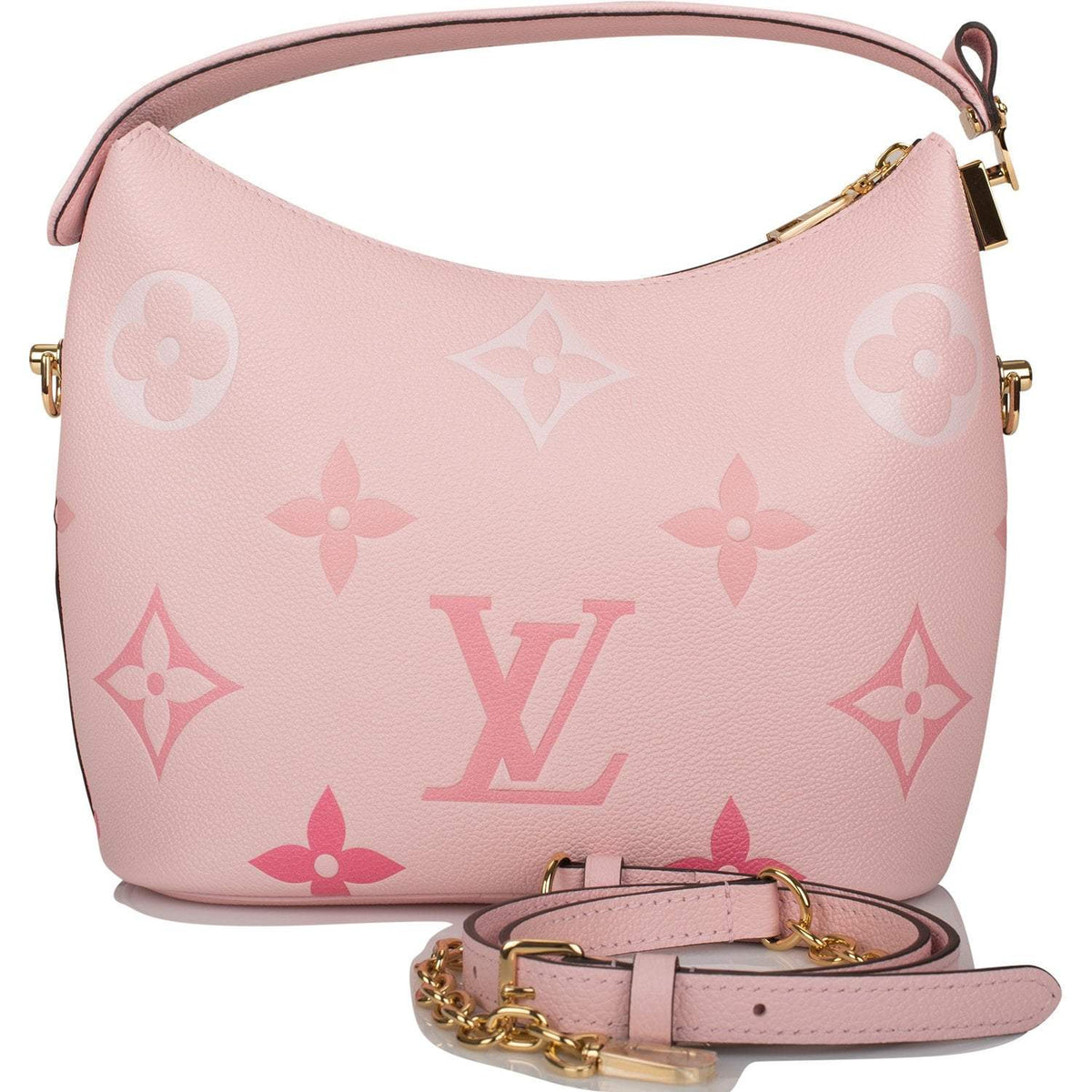 Pink Monogram Hobo Bag, Louis Vuitton Rosebud Empreinte Marshmallow