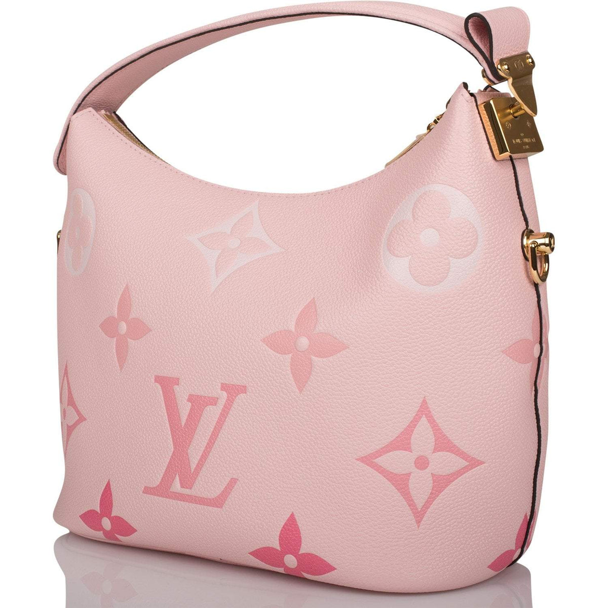 Pink Monogram Hobo Bag, Louis Vuitton Rosebud Empreinte Marshmallow