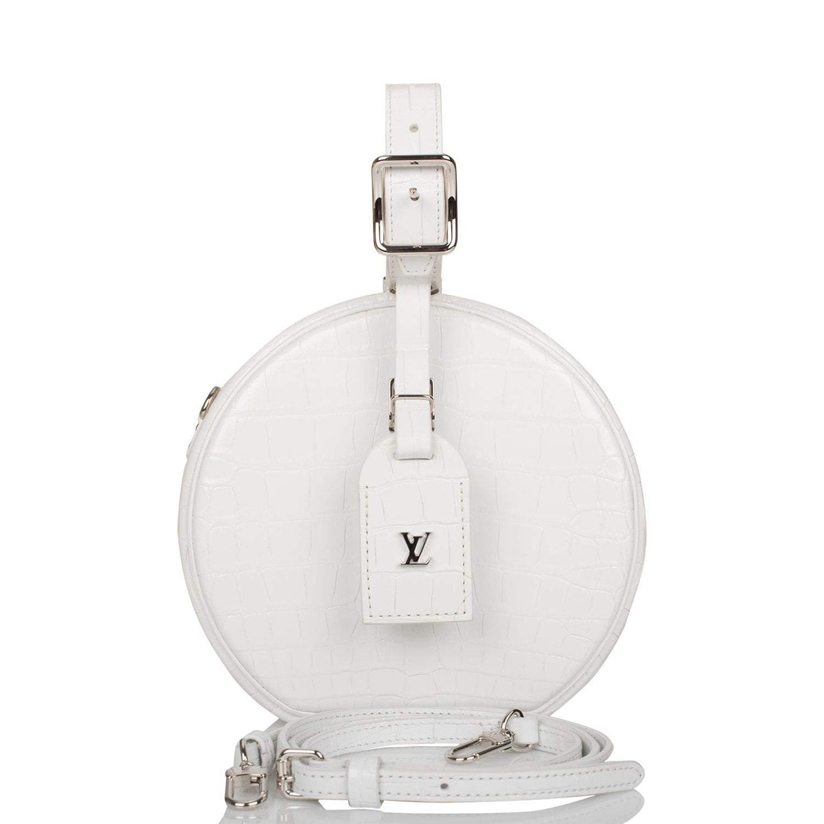 White Alligator Hatbox Bag, Louis Vuitton Petite Boite