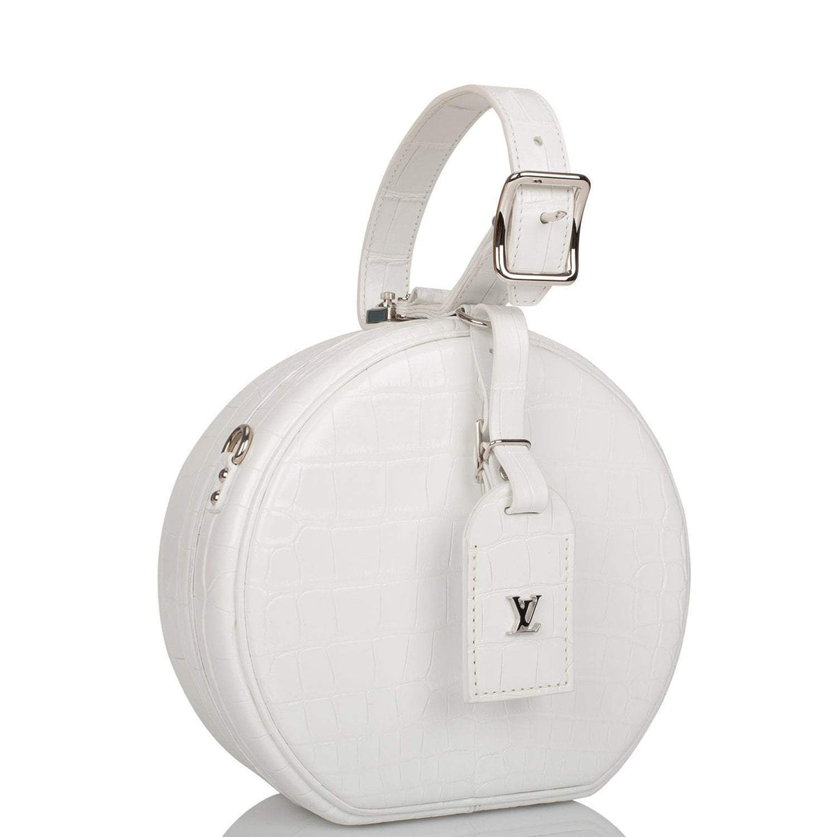 White Alligator Hatbox Bag, Louis Vuitton Petite Boite