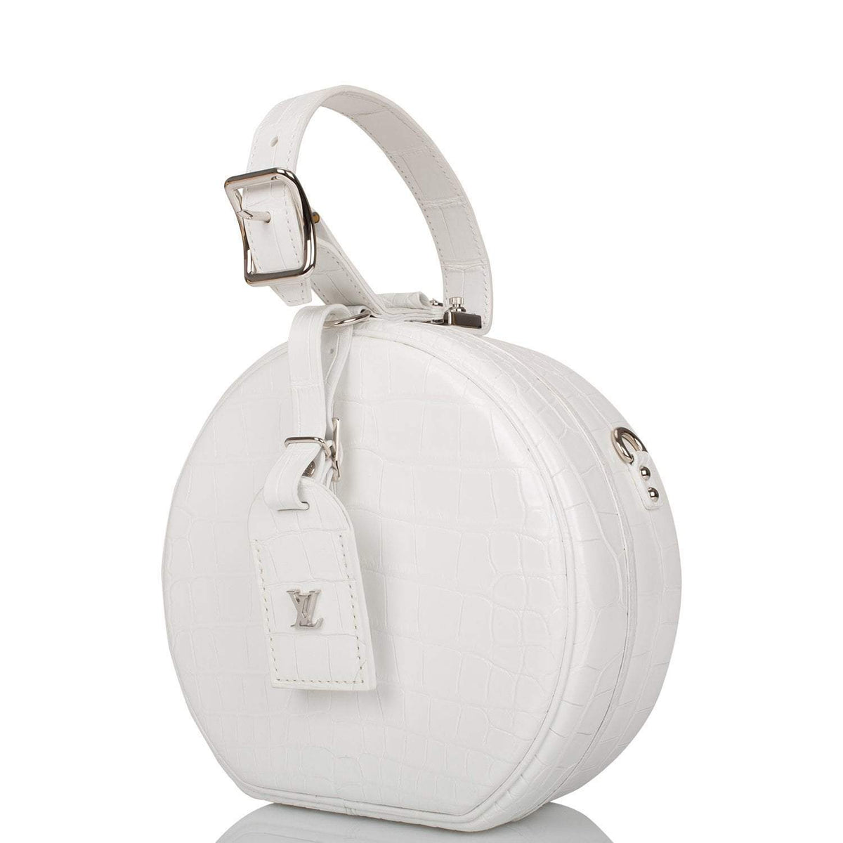 White Alligator Hatbox Bag, Louis Vuitton Petite Boite