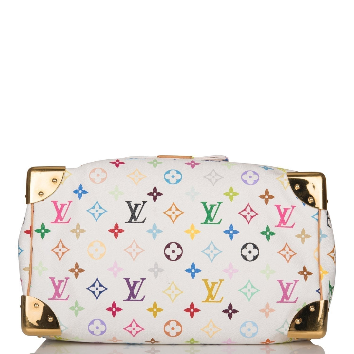 White Multicolor Speedy 30, Monogram Canvas Handbag