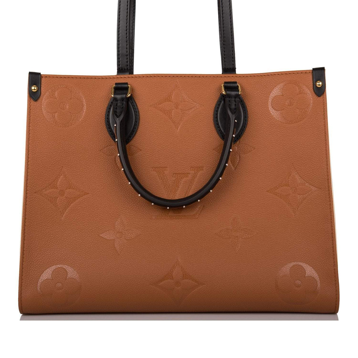 Louis Vuitton OnTheGo MM, Caramel Empreinte Leopard Tote