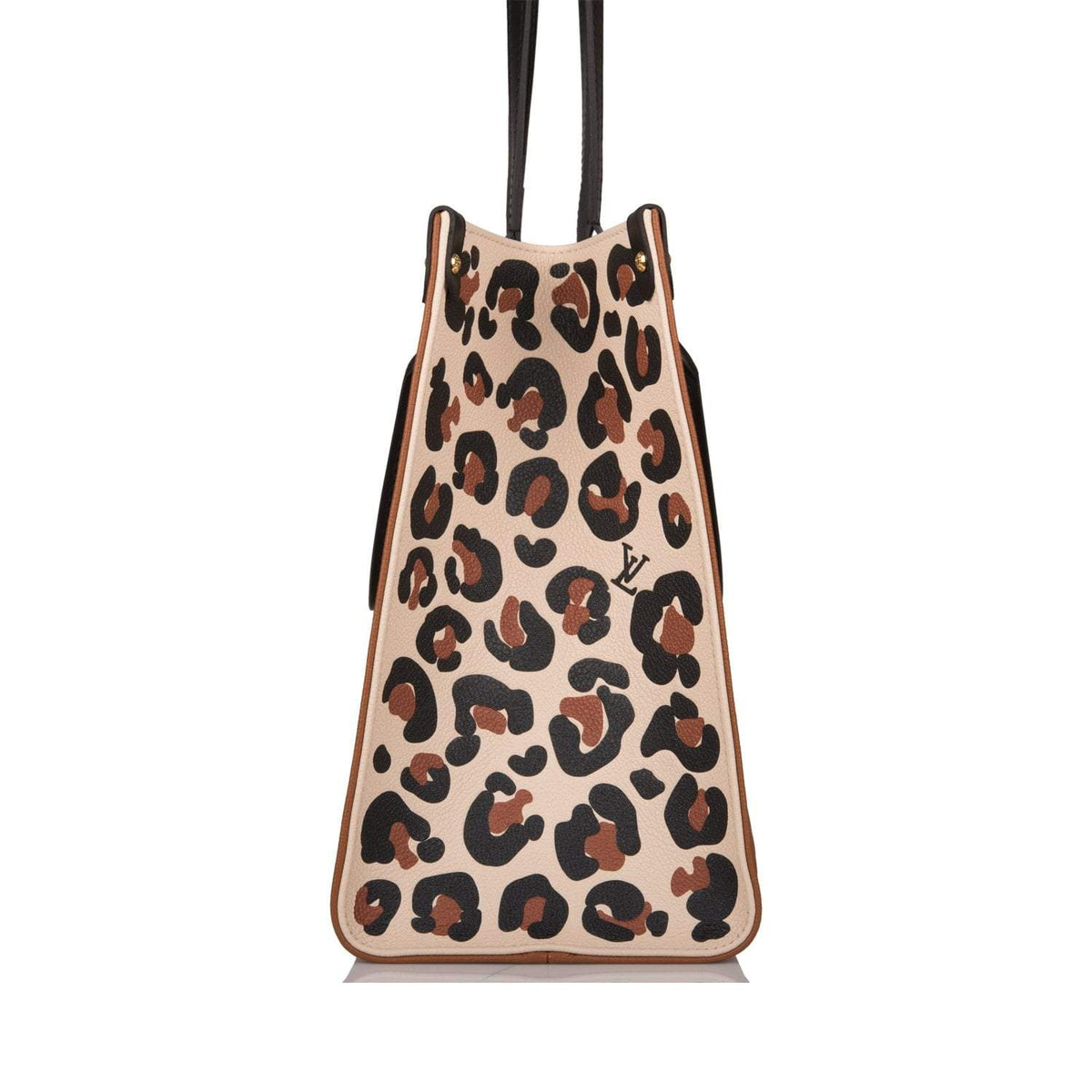 Louis Vuitton OnTheGo MM, Caramel Empreinte Leopard Tote