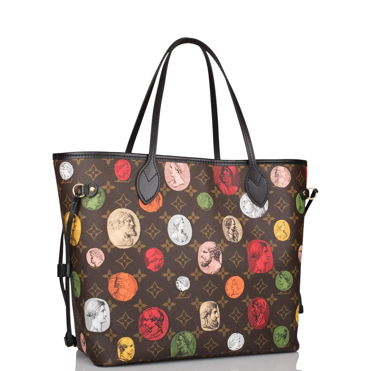 LV Fornasetti Neverfull MM, Monogram Canvas Cameo Tote