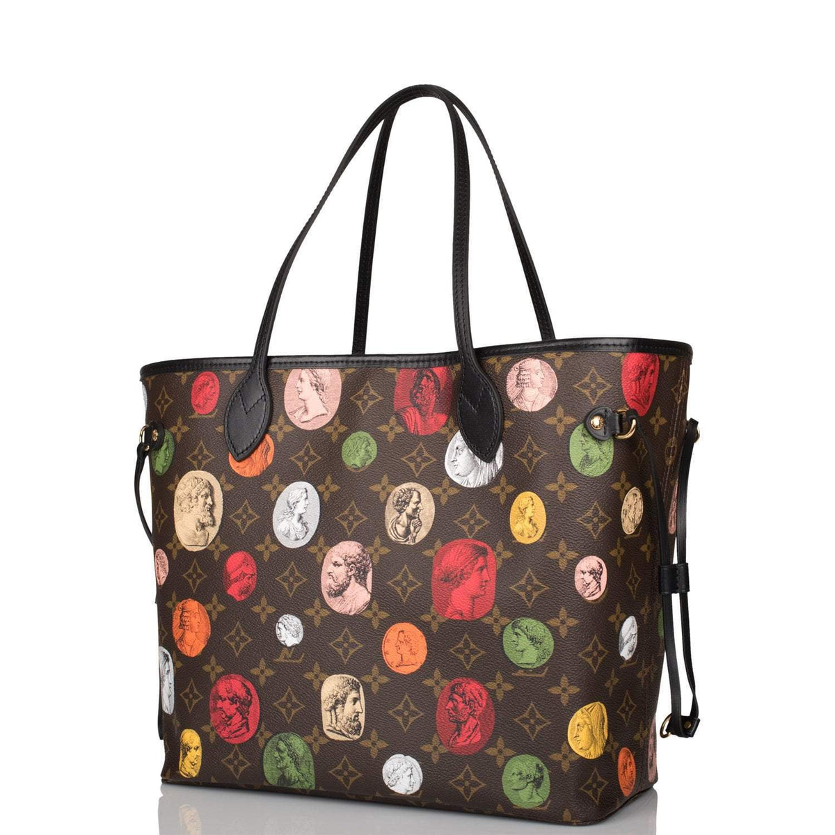 LV Fornasetti Neverfull MM, Monogram Canvas Cameo Tote