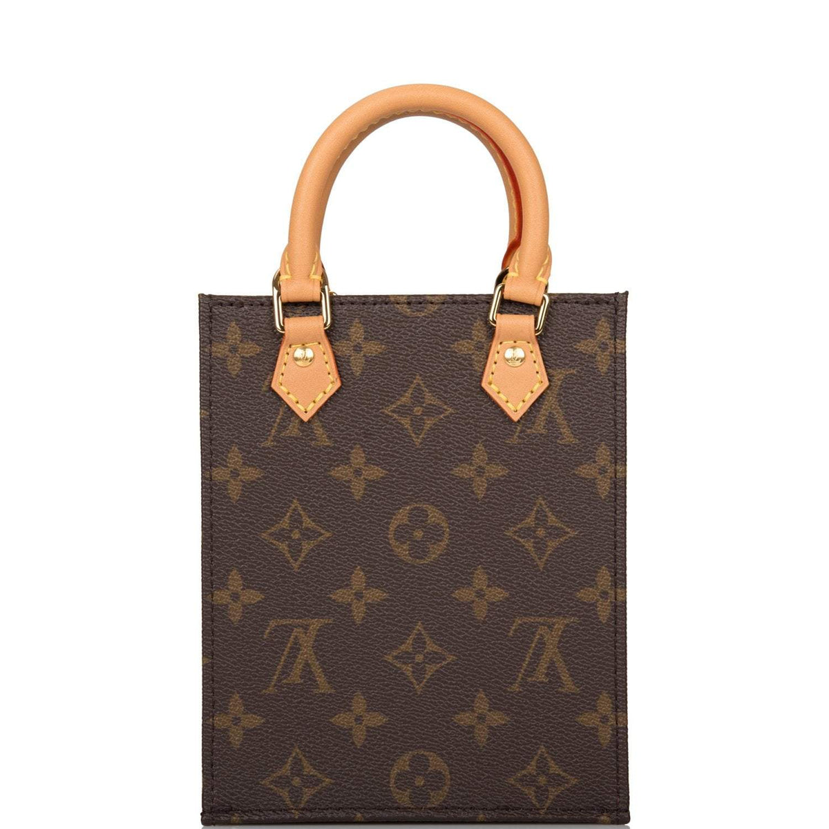 Louis Vuitton Petit Sac Plat, Monogram Canvas Mini Bag