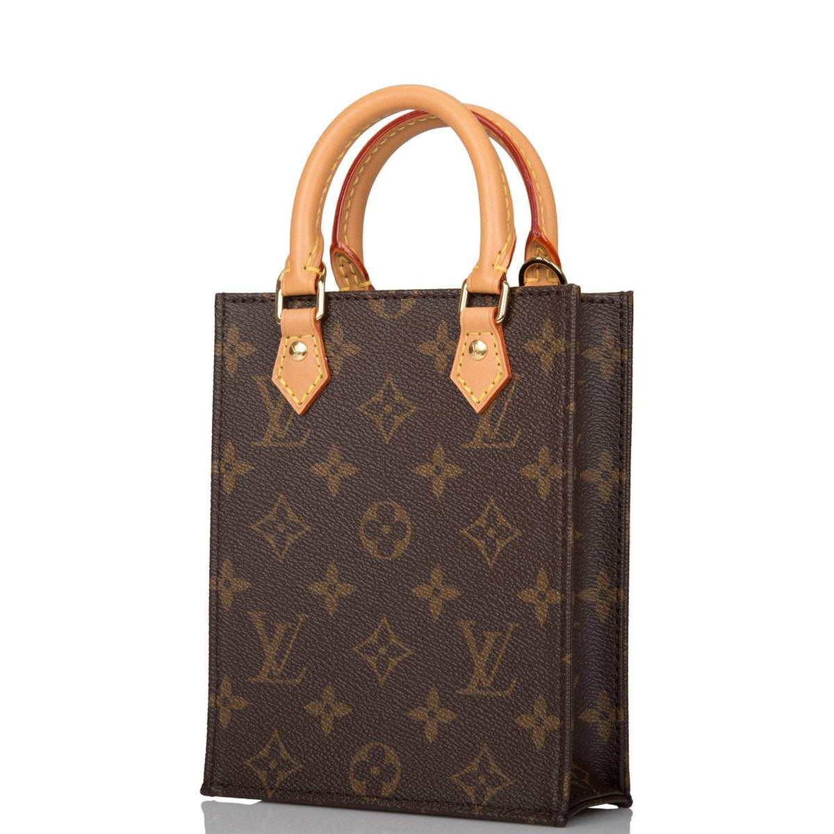 Louis Vuitton Petit Sac Plat, Monogram Canvas Mini Bag