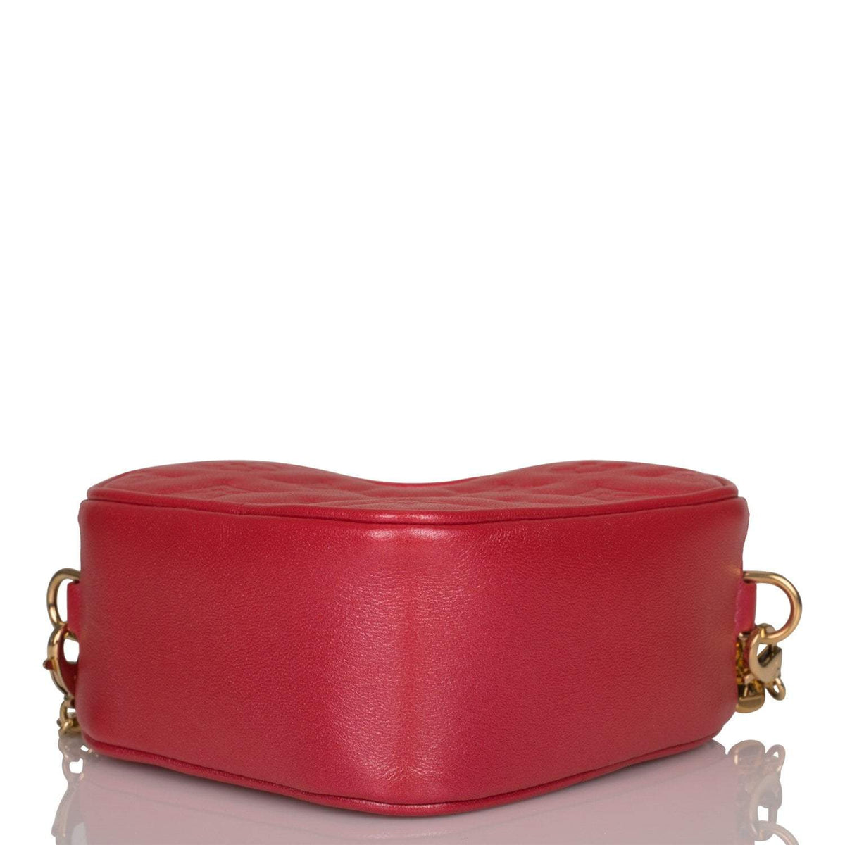 Red LV Monogram Purse, Lambskin Heart Crossbody Bag