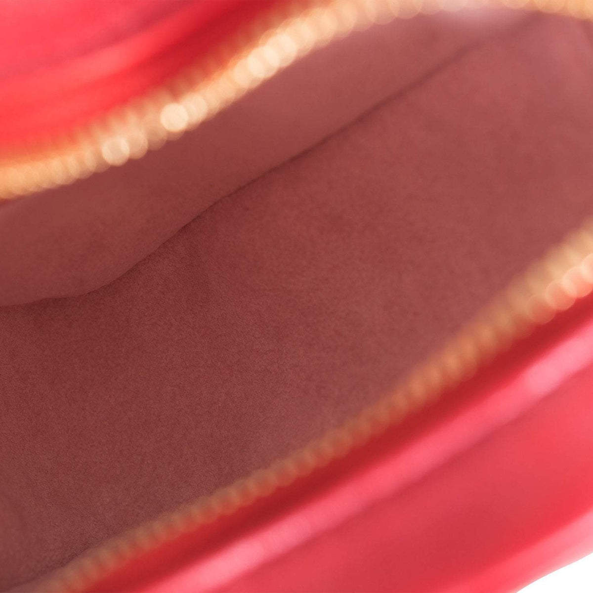 Red LV Monogram Purse, Lambskin Heart Crossbody Bag