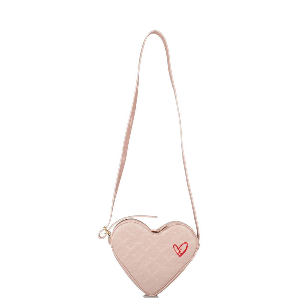 Louis Vuitton Heart Bag, Light Pink Lambskin, Crossbody
