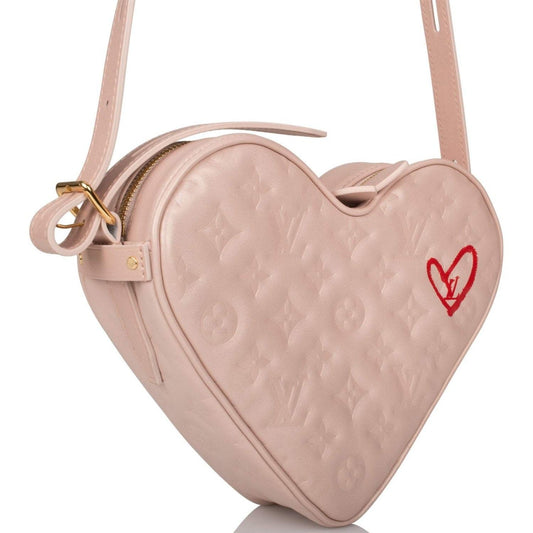 Louis Vuitton Heart Bag, Light Pink Lambskin, Crossbody