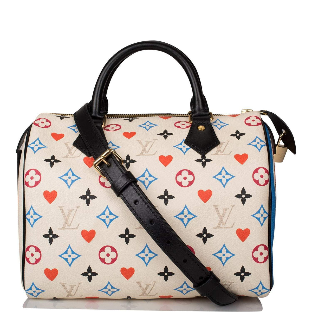 Louis Vuitton Speedy 25, White Game On Bandouliere