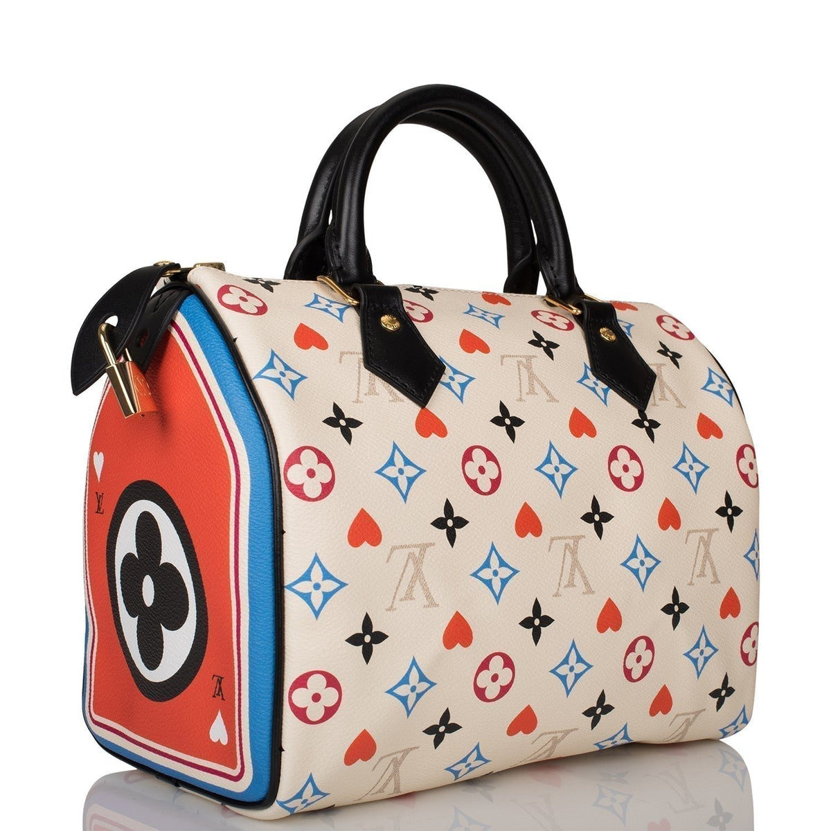 Louis Vuitton Speedy 25, White Game On Bandouliere