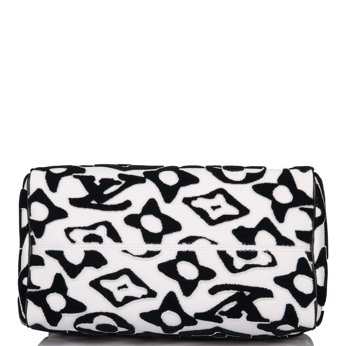 LV Tufted Monogram Bag, Speedy Bandouliere 25, Black White