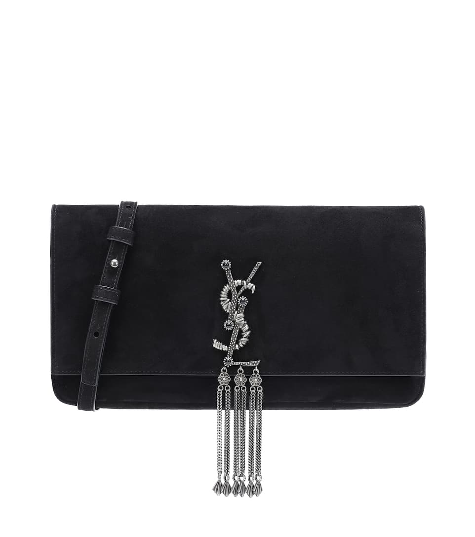 Saint Laurent Kate Bag, Medium Baguette Shoulder, Black