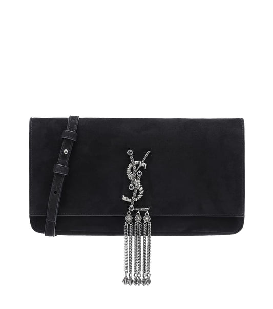 Saint Laurent Kate Bag, Medium Baguette Shoulder, Black