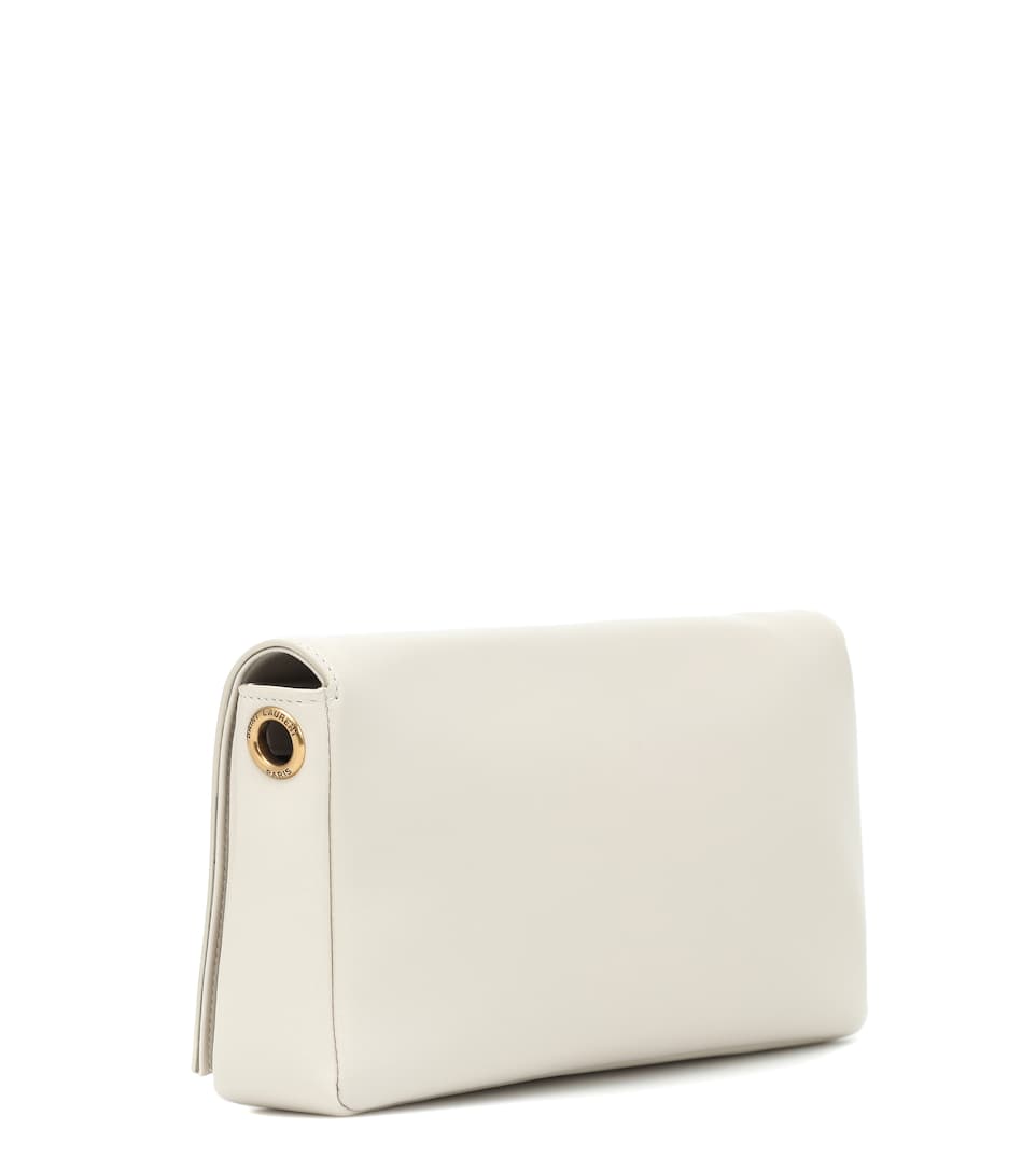 Saint Laurent Kate Bag, Tassel Leather Shoulder, White