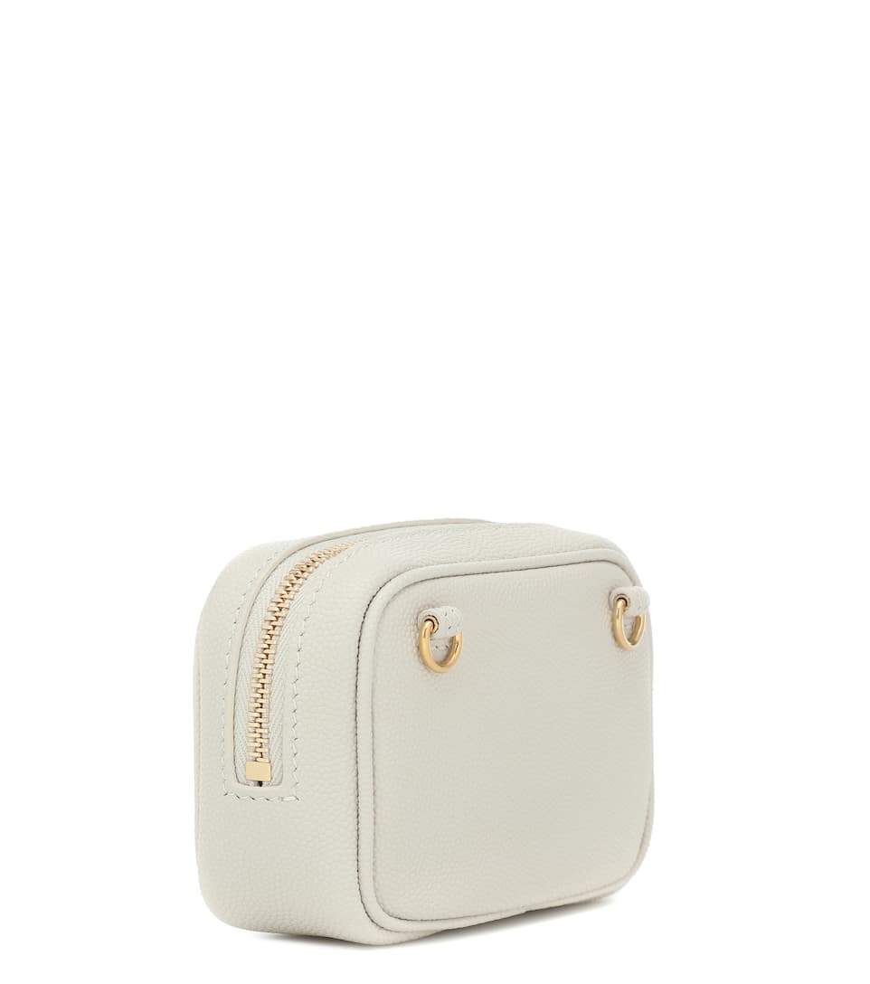 Saint Laurent Micro Bag Lou Leather Clutch, Gold