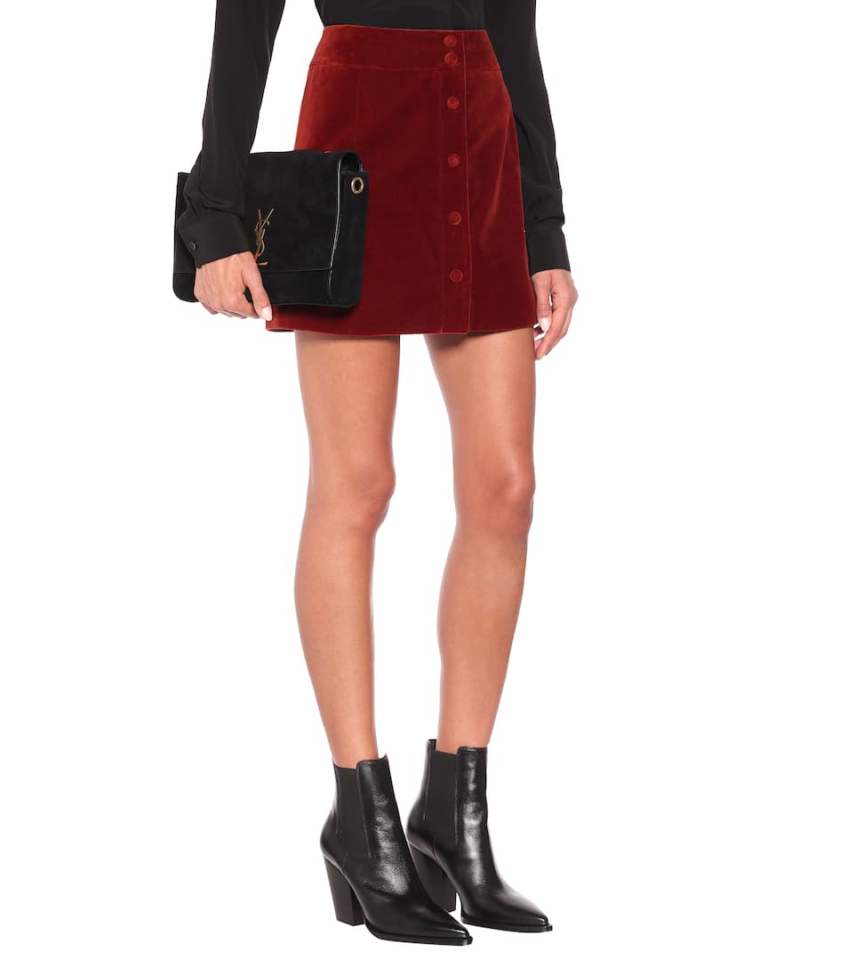 Saint Laurent Kate Bag, Reversible Suede Shoulder, Black