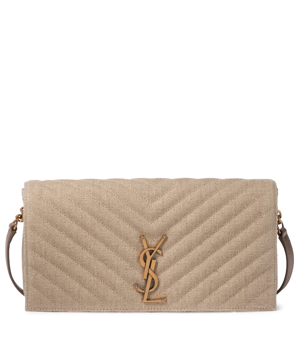 YSL Kate Linen Bag, Saint Laurent Shoulder Beige