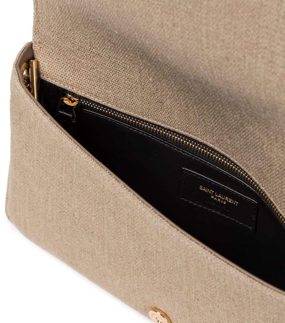 YSL Kate Linen Bag, Saint Laurent Shoulder Beige