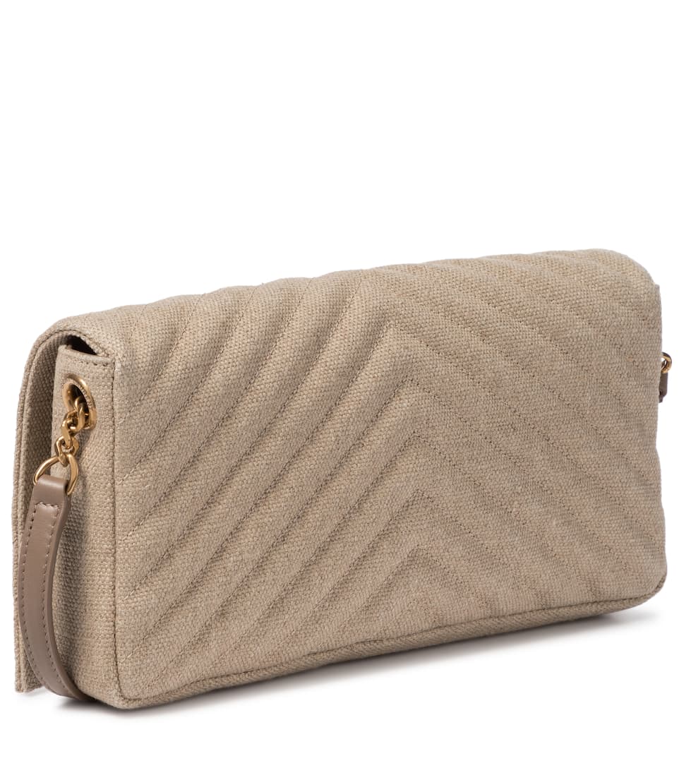 YSL Kate Linen Bag, Saint Laurent Shoulder Beige