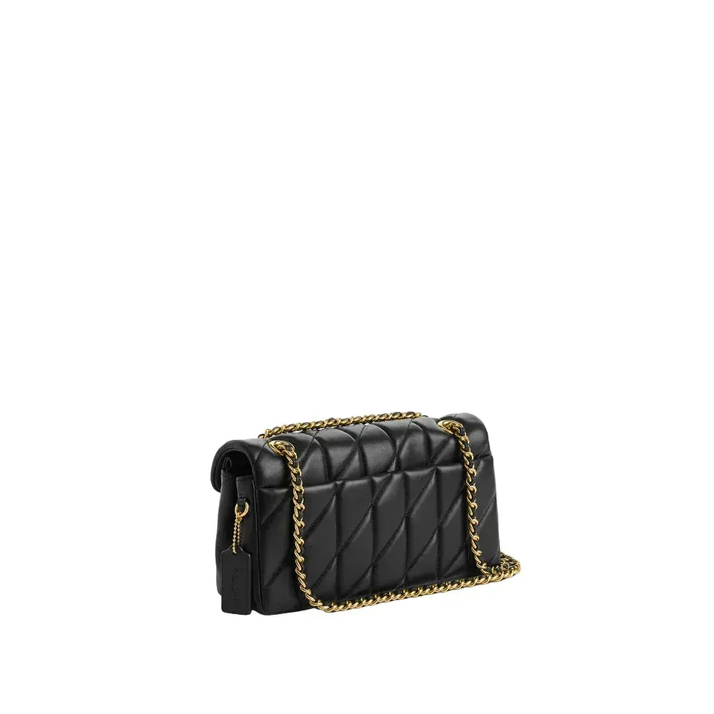 Coach Tabby Shoulder Bag 26 With Pillow Quilting - Brass/Black