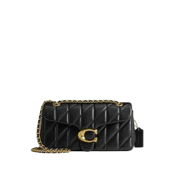 Coach Tabby Shoulder Bag 26 With Pillow Quilting - Brass/Black