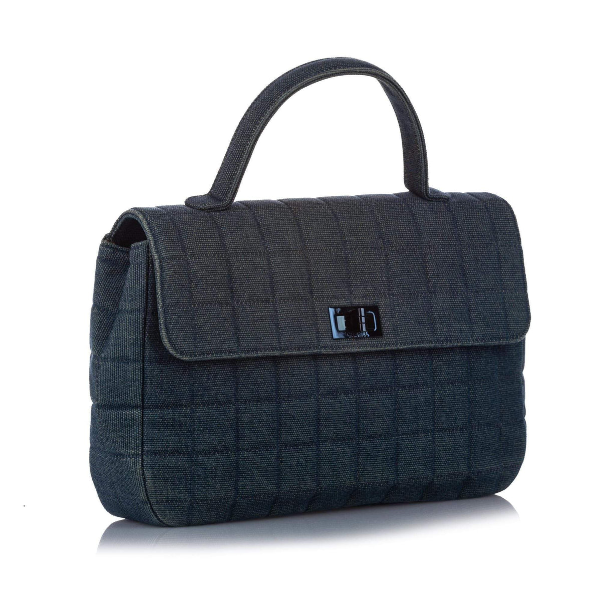 Chanel Denim Choco Bar Quilted Handbag NW5321