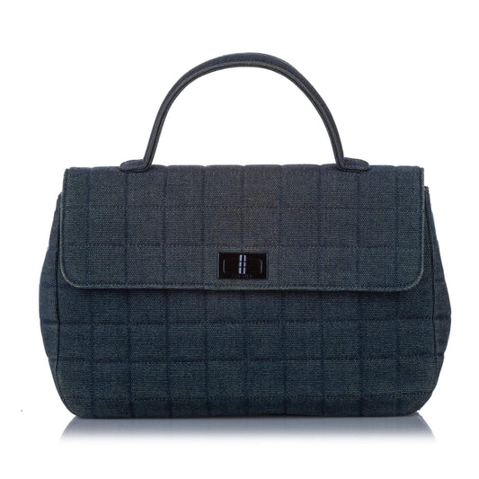 Chanel Denim Choco Bar Quilted Handbag NW5321