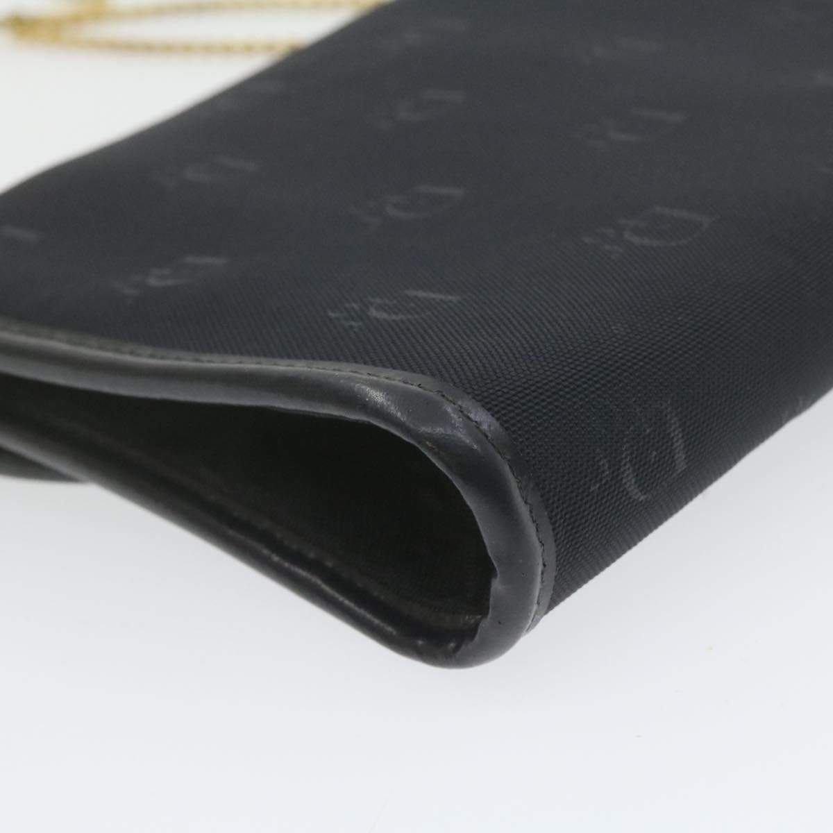 Dior Style Chain Bag, Black Canvas Shoulder Crossbody