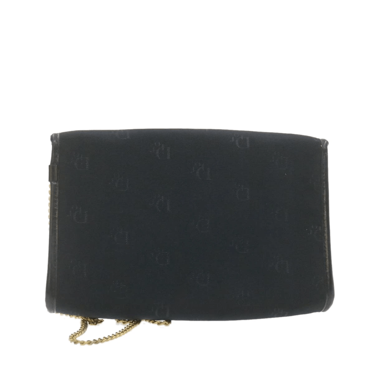Dior Style Chain Bag, Black Canvas Shoulder Crossbody