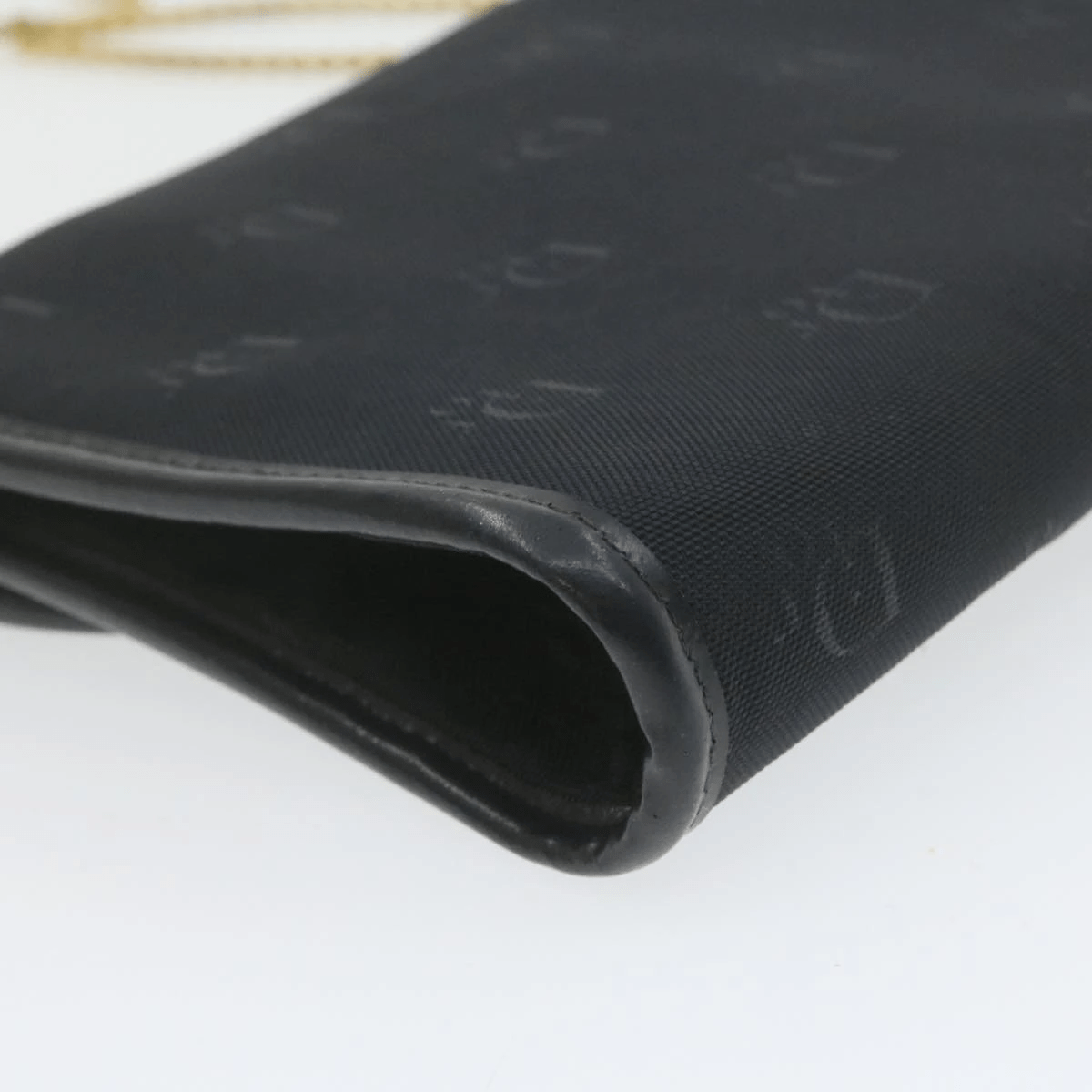 Dior Style Chain Bag, Black Canvas Shoulder Crossbody