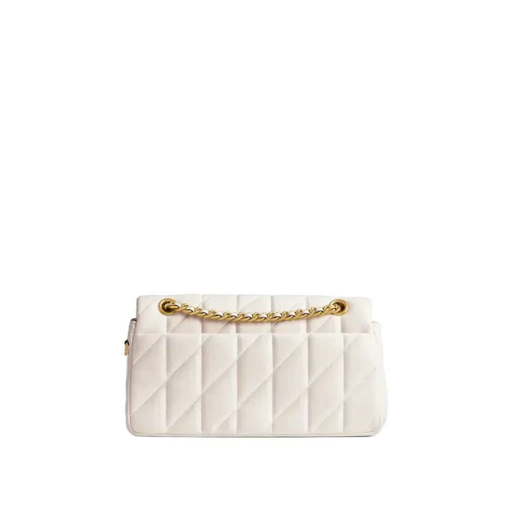 Coach Tabby Shoulder Bag 26 With Pillow Quilting- Brass/Chalk