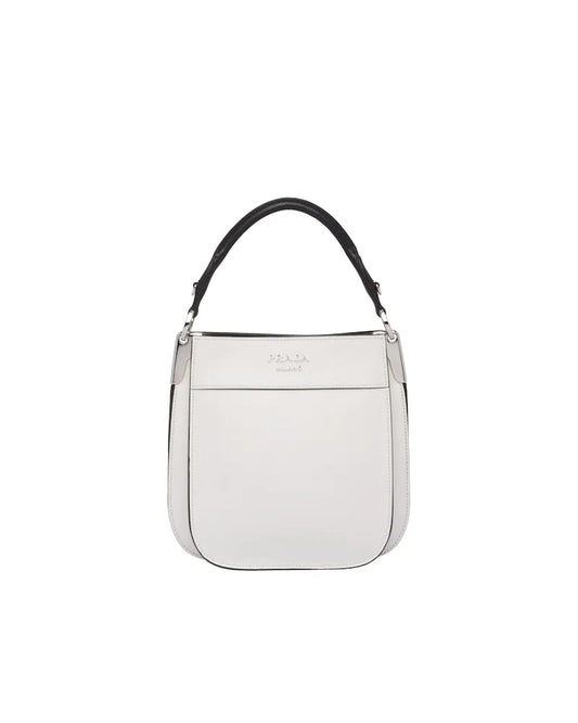 Small Leather Handbag, Prada Margit Bag, 20cm, Nappa Lining